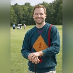 GLENMUIR Scotland Vintage Lambswool Sweater sz Large